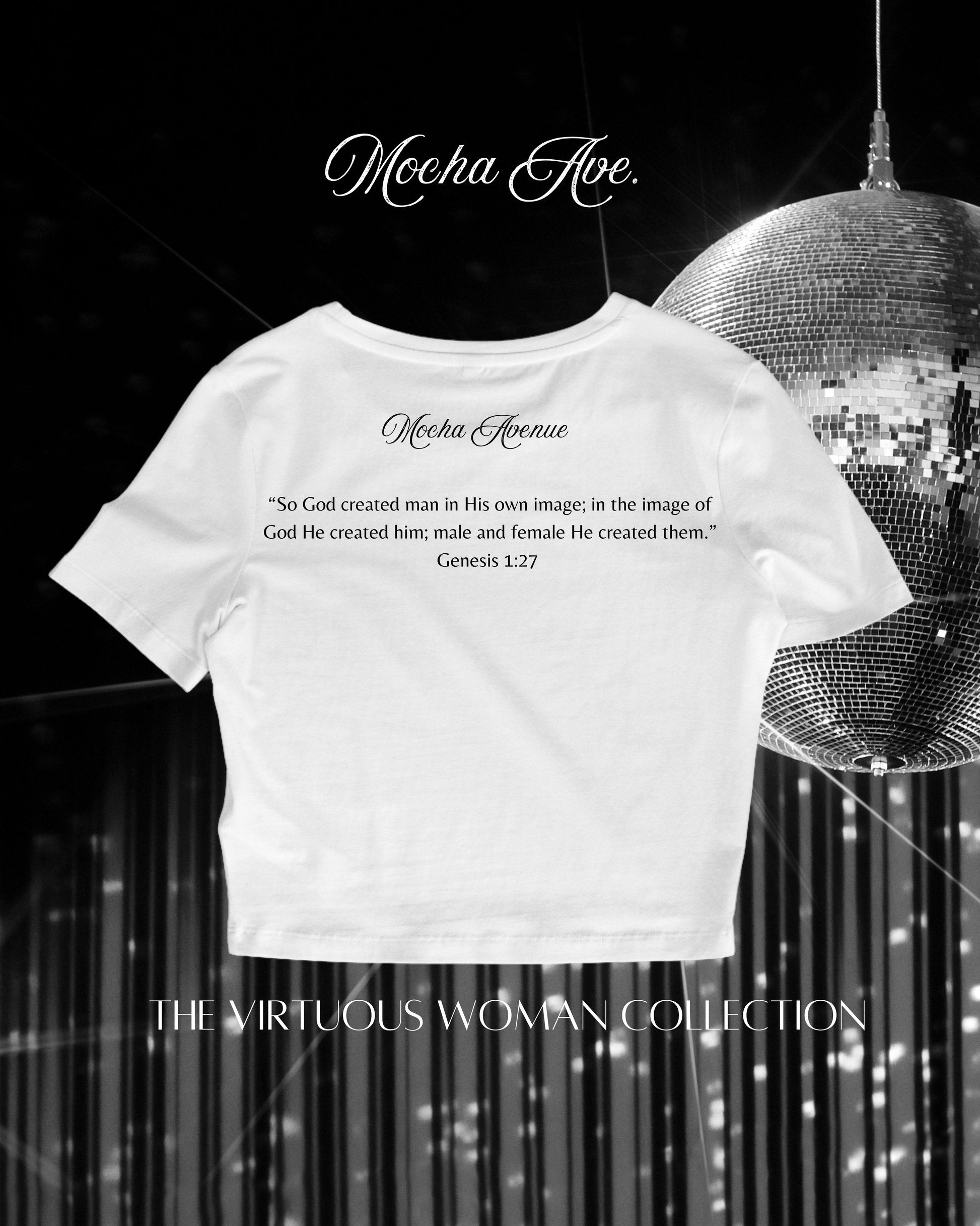 "She Is: Made In The Image" Crop Tee