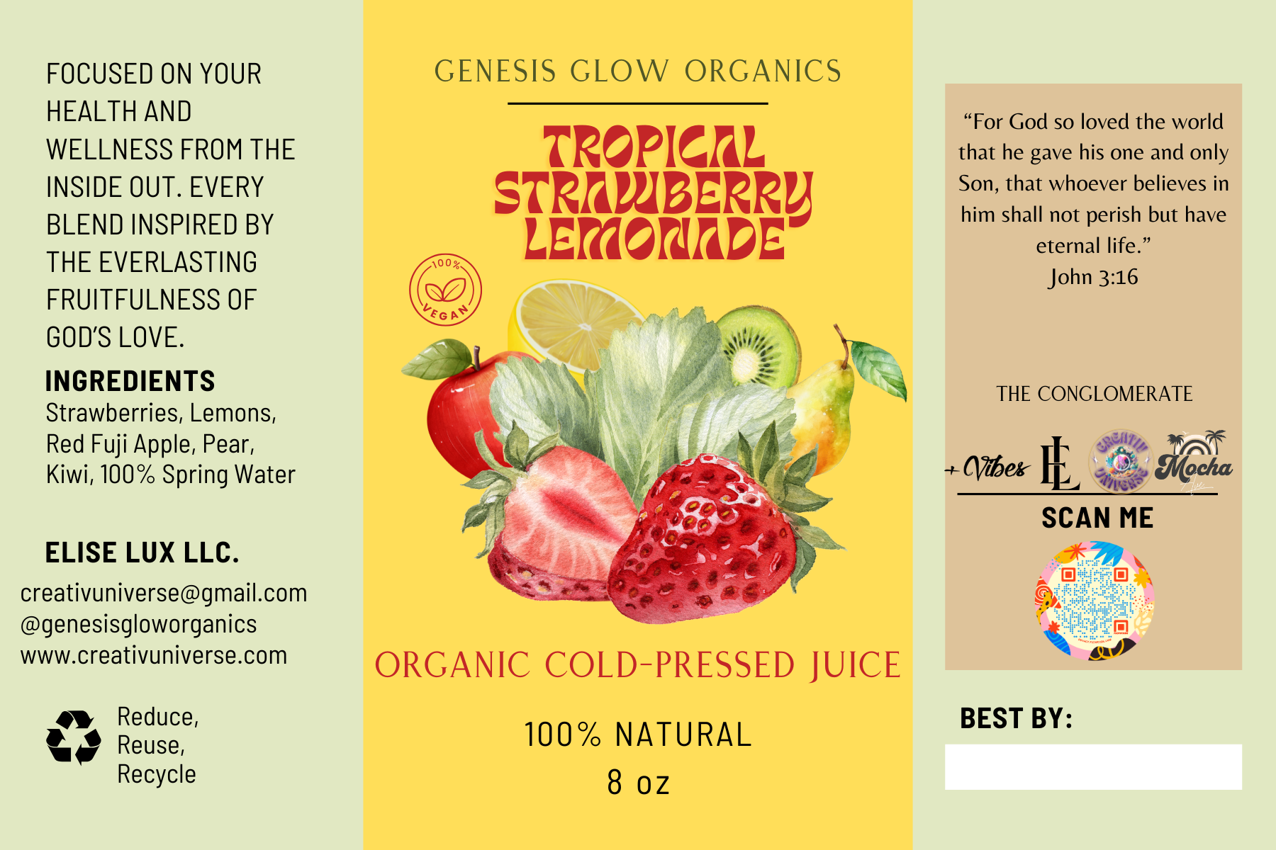 Tropical Strawberry Lemonade