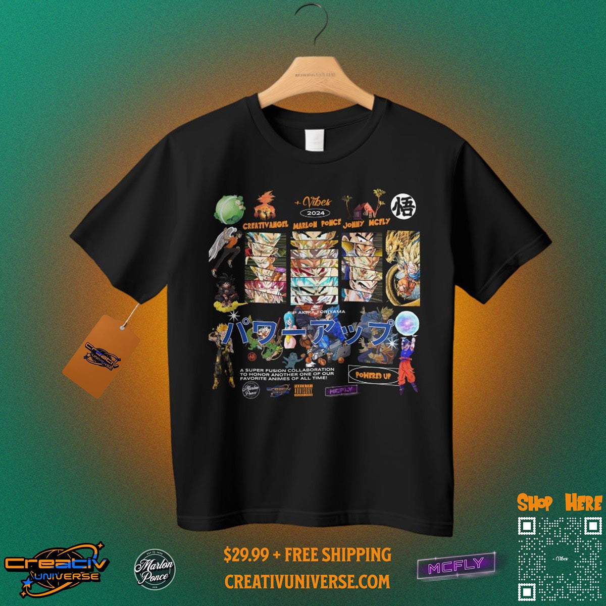 Powered Up Official DBZ T-Shirt (Limited Edition)