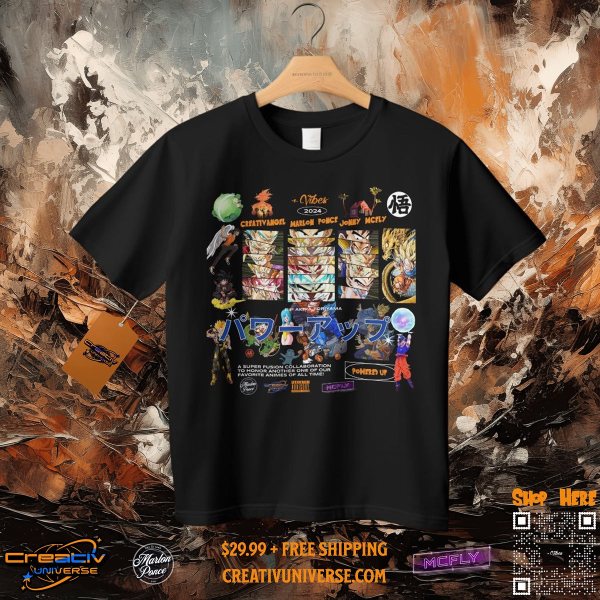 Powered Up Official DBZ T-Shirt (Limited Edition)