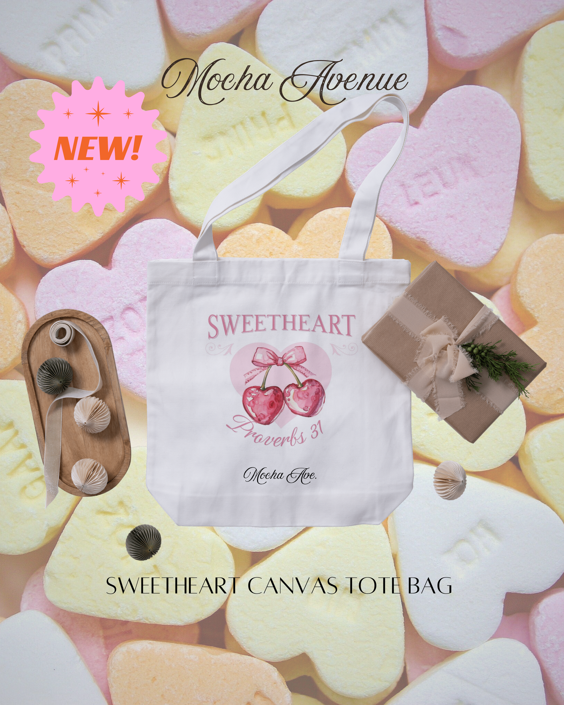 Sweetheart Proverbs 31 Canvas Tote Bag