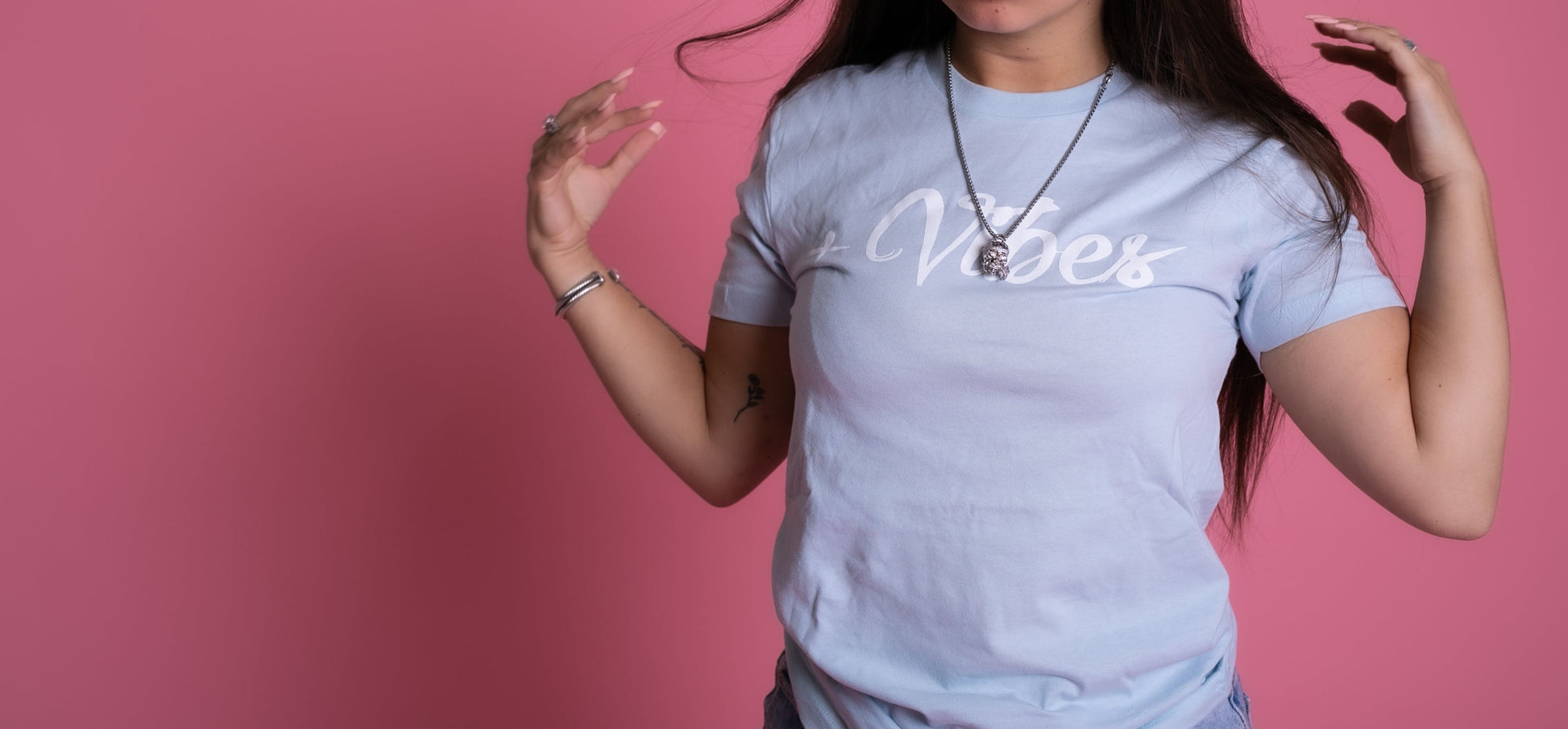 Baby Blue Limited Edition +Vibes T-Shirt
