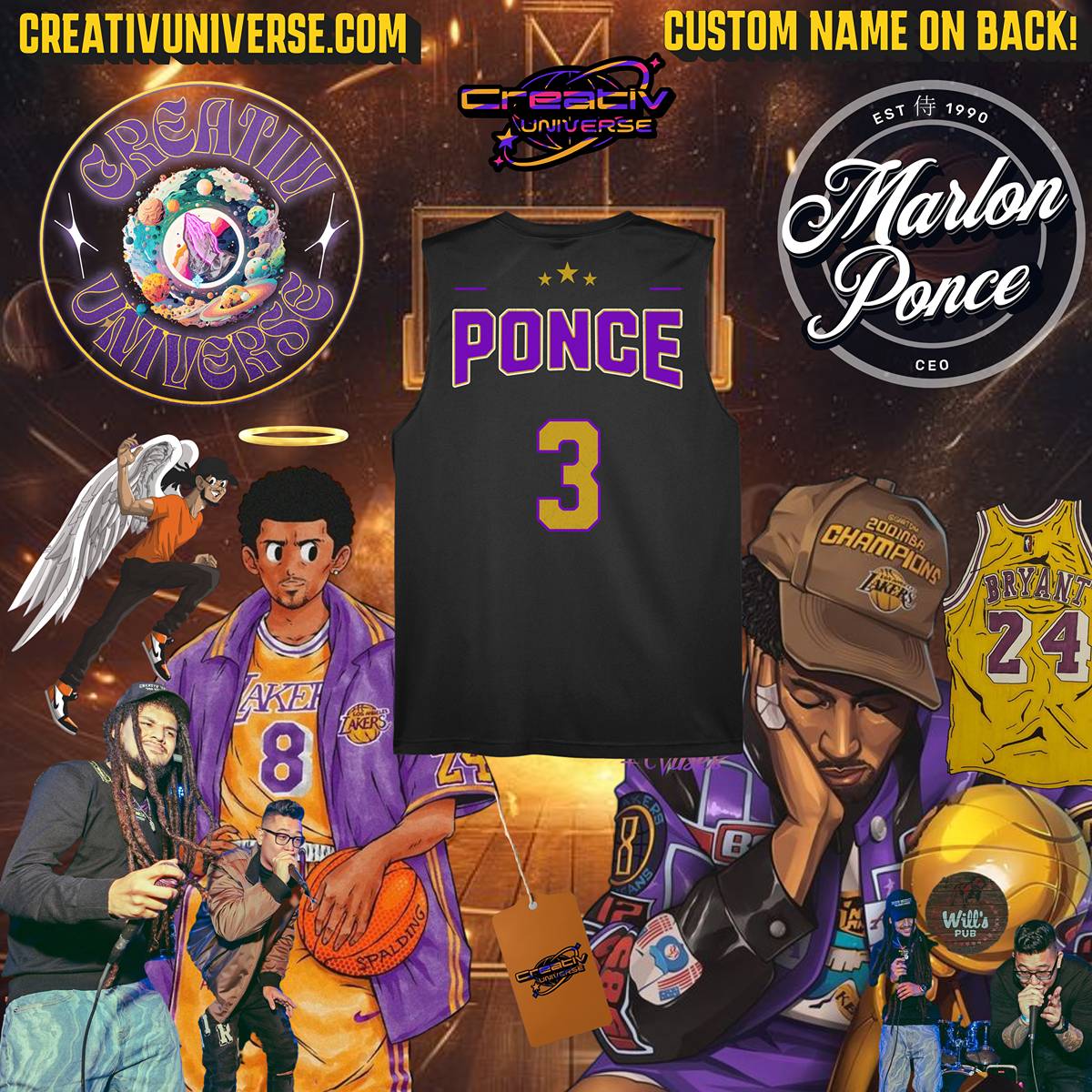 "Teams" Exclusive Customizable Muscle Shirt (Kobe Tribute)